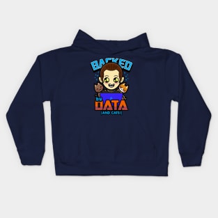 Funny Cute Kawaii Trekkie Sci-fi Data Cat Lover Android Meme Kids Hoodie